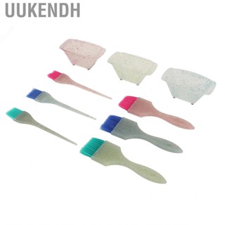 Uukendh Hair Coloring Tool Set Dye Kit Nylon Fiber Mixing Bowl Pointed