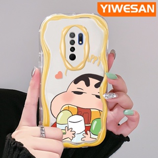 เคสโทรศัพท์มือถือแบบนิ่ม ใส กันกระแทก ลายการ์ตูนชินจัง สีครีม สําหรับ Xiaomi Redmi 10 Prime 10C 9 Prime 12C POCO C55 POCO M2