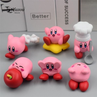 Fuzou พวงกุญแจ จี้ตุ๊กตาการ์ตูน Star Kirby Kawaii น่ารัก เครื่องประดับ สําหรับห้อยตกแต่งรถยนต์