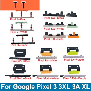  ปุ่มปรับระดับเสียง และปุ่มด้านข้าง แบบเปลี่ยน สําหรับ Google Pixel 3 3A XL 3XL