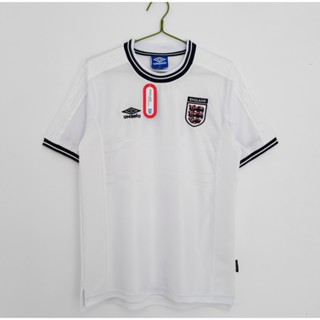 เสื้อกีฬาแขนสั้น ลายทีมชาติฟุตบอล England 99-01 ชุดเหย้า คุณภาพสูง สไตล์วินเทจ