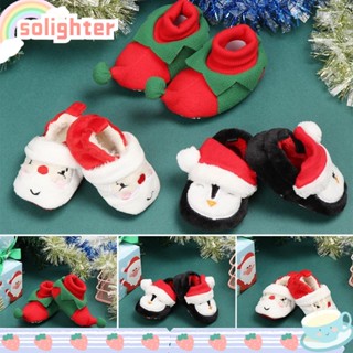 SOLIGHTER รองเท้าพื้นนุ่ม แฟชั่นฤดูหนาว สําหรับเด็กวัยหัดเดิน