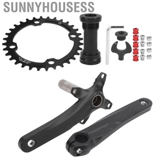 Sunnyhousess 170mm Crankset  Bike Crank Lightweight Bicycle with Bottom Bracket for Single Disc Double