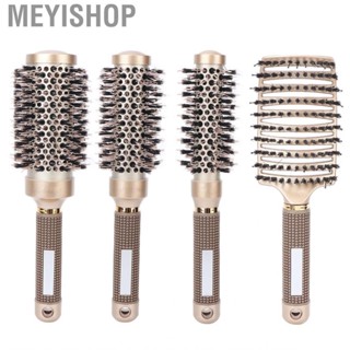 Meyishop Round Brush Set  Hair Increase Luster for Salon Women Home Use