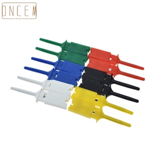 【ONCEMOREAGAIN】Sturdy and Reliable 12pcs Flat Hooking Instrumentation Clip Ensures Safe Testing