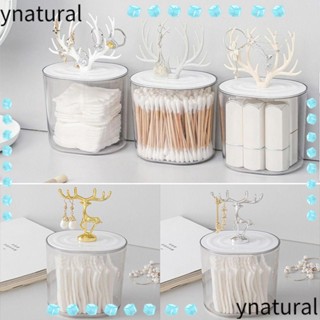 Ynatural กล่องเก็บเครื่องประดับ เครื่องสําอาง แบบพกพา กันฝุ่น