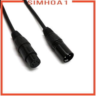 [Simhoa1] อะแดปเตอร์สายเคเบิลควบคุมไฟ 5-Pin Female to 3-Pin Plug XLR Male DMX DIY