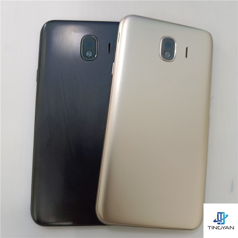 เคสแบตเตอรี่ด้านหลัง พร้อมเลนส์กล้อง และปุ่มปรับระดับเสียง สําหรับ Samsung Galaxy J4 2018 SM-J400 J4