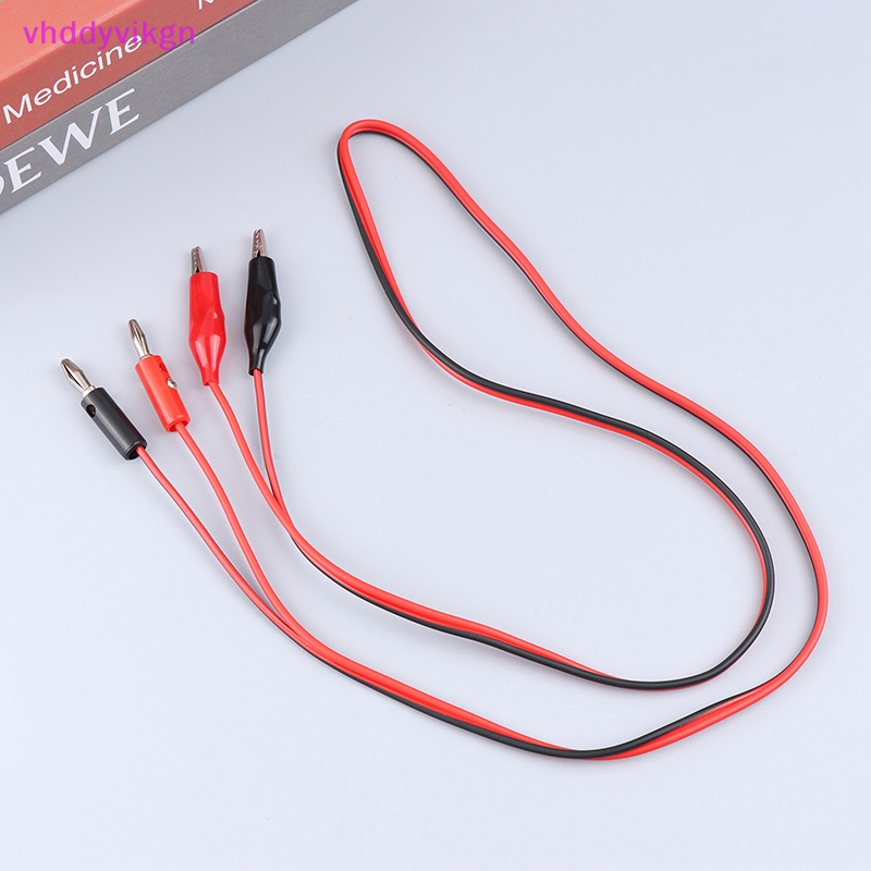 Vhdd สายทดสอบมัลติมิเตอร์ ปลั๊กกล้วย ปากจระเข้ 100 ซม. DIY 1 ชิ้น