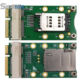 @ อะแดปเตอร์แปลง Mini Wireless PCI-E พร้อมช่องใส่ซิมการ์ด สําหรับ 3G/4G WWAN GPS Ca [superecho.th]