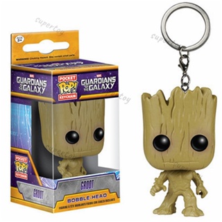 Funko Pocket POP พวงกุญแจ: GOTG - พวงกุญแจกรูท, แทน, 2 นิ้ว (6714)