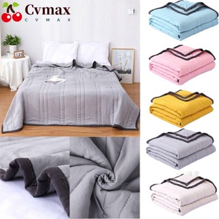 Cvmax ผ้าห่ม ผ้าฝ้าย แบบนิ่ม ระบายอากาศ น้ําหนักเบา 100*150 ซม.