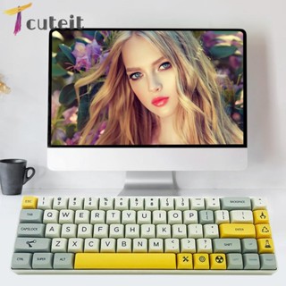 Tcuteit ชุดปุ่มกดคีย์บอร์ดเกมมิ่ง MX Switch 127 121 PBT XDA DIY