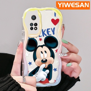 ใหม่ เคสโทรศัพท์มือถือ ซิลิโคนนิ่ม ใส กันกระแทก ลายการ์ตูนมิกกี้เมาส์ สีครีม หลากสี สําหรับ Xiaomi 10T Pro Poco F3 Poco F4 Redmi K50 K40 Pro K40s