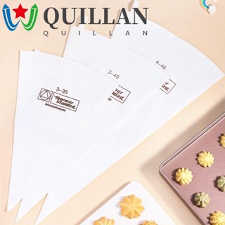 Quillan ถุงบีบครีม ผ้าฝ้าย แบบหนา 35 40 46 50 ซม. สําหรับทําช็อคโกแลต เบเกอรี่