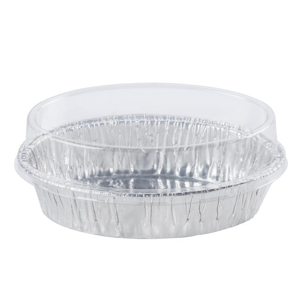 SS 6002 ถาดฟอยล์วงรี สีเงิน + ฝา 10 ชุด ความจุ 210 ml. ขนาด 77 x 129 x 30 มม. S&S