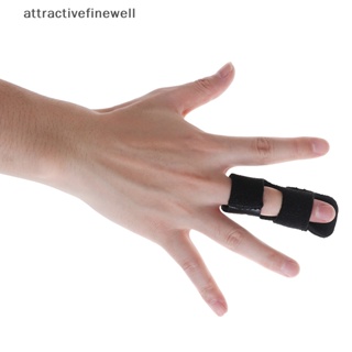 [attractivefinewell] เฝือกทริกเกอร์นิ้วมือ ปรับขนาดได้ สําหรับบรรเทาอาการปวดนิ้ว 1 ชิ้น