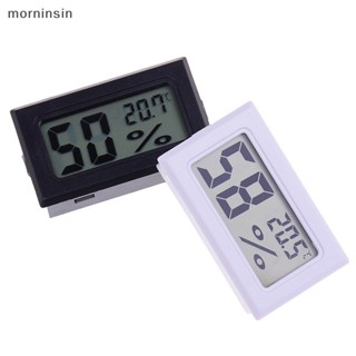 Morn เครื่องวัดอุณหภูมิความชื้นดิจิทัล lcd ขนาดเล็ก EN