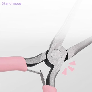 Standhappy ใหม่ แหนบคีบสเตนเลส สําหรับตกแต่งเล็บ