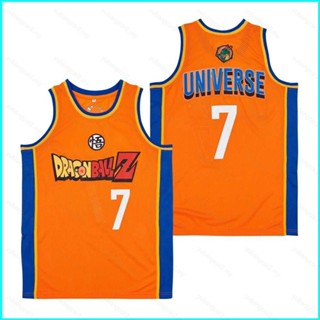 เสื้อกีฬาบาสเก็ตบอล ขนาดใหญ่ ลายการ์ตูน Dragon Ball Z Universe No.7 สําหรับผู้ชาย และผู้หญิง