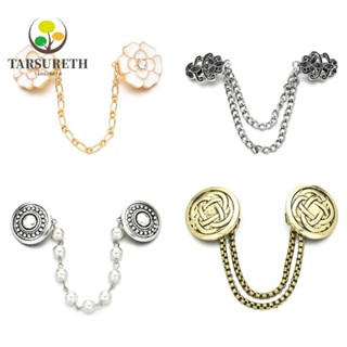 Tarsureth 3 ชิ้น คลิปเอว ผู้หญิง พิน เครื่องประดับ เสื้อคลุม เข็มกลัดโซ่ คาร์ดิแกน คลิป