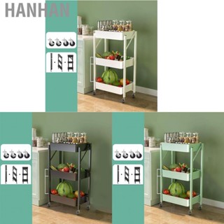 Hanhan Kitchen Rack Cart Folding Storage Free Installation Multi Layer Trolley Universal