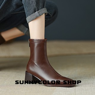 SUNNYCOLOR แฟชั่นรองเท้า บูท รองเท้าบูทยาว ไซส์ใหญ่ รองเท้า boots เด่น ลีลา ทนทาน ทิพย์ FBL23903AO36Z230909