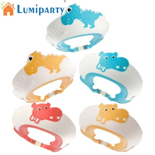 Lumiparty หมวกอาบน้ําเด็ก ปรับได้ ป้องกันหู อาบน้ํา สระผม ตัดผม สระผม หมวกอาบน้ํา สําหรับ