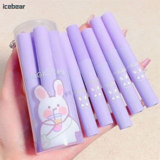 MAGIC CASA 2023 Mischievous Rabbit Six Pack Lip Glaze Set Matte NonFading Makeup for Luscious Lips Lip Glaze Set with matte Appear white mischievous rabbit non fading [icebear]