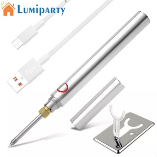 Lumiparty ชุดเครื่องมือปากกาเชื่อมบัดกรีไฟฟ้าไร้สาย ปรับอุณหภูมิได้ พร้อมที่ชาร์จ