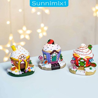 [Sunnimix1] บ้านตุ๊กตาจิ๋ว เรืองแสงในที่มืด สําหรับตกแต่งบ้าน ห้องนอน งานแต่งงาน เทศกาลคริสต์มาส