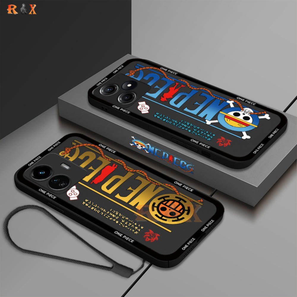 เคสโทรศัพท์มือถือ ซิลิโคน กันกระแทก ลายโลโก้โจรสลัด One Piece R&X สําหรับ OPPO A38 A58 A78 A17K A17 