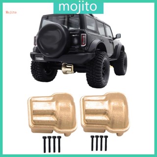 Mojito ฝาครอบเฟืองเพลาท้าย ทองเหลือง สําหรับรถไต่หินบังคับ 1 18 TRX4-M 2 ชิ้น