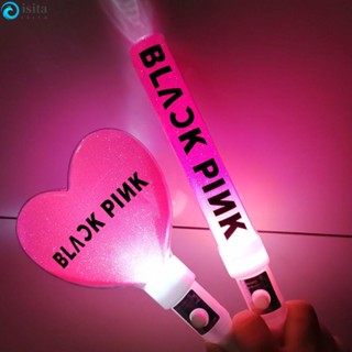 Isita Blackpink แท่งไฟ LED เรืองแสง พลาสติก ทรงกลม สีชมพู สําหรับแฟนคลับ ของขวัญ