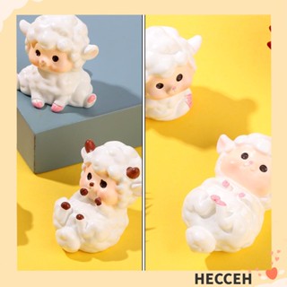 Hecceh ฟิกเกอร์แกะจิ๋ว DIY สําหรับตกแต่งบ้าน สวน