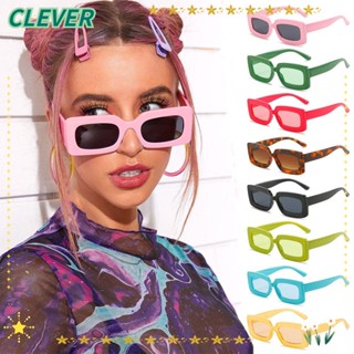 Clever แว่นตากันแดด วินเทจ กรอบใหญ่ UV400 สําหรับผู้ชาย ผู้หญิง