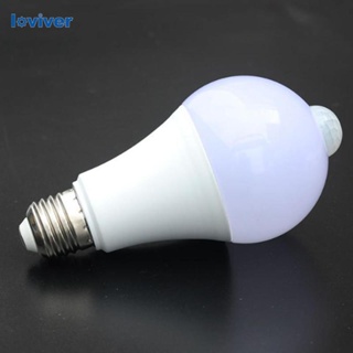 [Loviver] หลอดไฟ LED เซนเซอร์อัจฉริยะ 5W 6500K E27 สว่างมาก