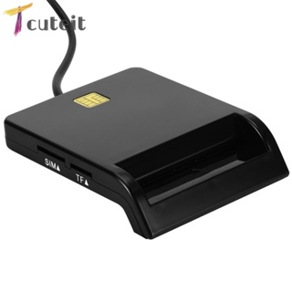 Tcuteit เครื่องอ่านซิมการ์ดอัจฉริยะ USB 2.0 สําหรับ Windows Linux DNIE ATM CAC