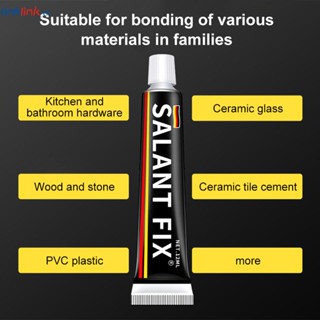 ชุด MS กาวไร้เล็บวางเสริม saltfix แห้งเร็วโลหะพลาสติกแก้วกาวกาวในครัวเรือนที่แข็งแกร่งผนังคงที่ชั้นวางกระเบื้องเซรามิกห้องน้ำกาวปิดผนึก Linklink