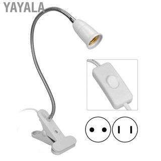 Yayala Desk  Clamp Lamp Holder  E27 Light Socket Adjustable Neck Hold