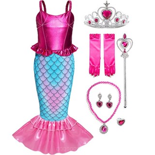 [0717]JHLQ-COS-G Halloween Costume Girls Mermaid Dress Christmas Princess Dress Cosplay Dress Stage Performance Costume Princess Dress cosplay  princess dress  OGV2