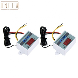 【ONCEMOREAGAIN】2pcs 12V Digital LED Temperature Controller 10A Thermostat Control Switch Probe