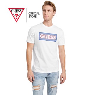 GUESS เสื้อยืดผู้ชาย รุ่น XBVI27KAK90 สีขาว