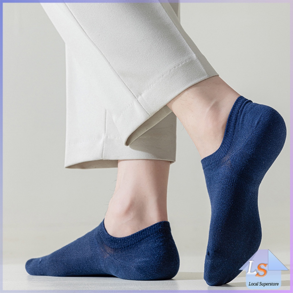 ถุงเท้า ขนาดใหญ่พิเศษ 39-44 ถุงเท้าข้อสั้นผู้ชาย ใส่เที่ยว ใส่ทำงาน ผ้าตาข่ายระบายอากาศดี Men socks