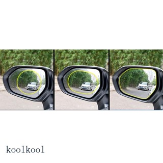 Kool สติกเกอร์ฟิล์มกันฝน ป้องกันหมอก สําหรับติดกระจกมองหลังรถยนต์ 2 ชิ้น