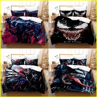 Yb3 Venom 2: Let Have Be Carnage 3in1 ชุดเครื่องนอน ปลอกหมอน ผ้าห่ม ซักทําความสะอาดได้ สําหรับหอพัก BY3