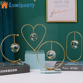 Lumiparty ลูกบอลคริสตัล ทรงกลม ทรงวงรี ครึ่งดวง สําหรับตั้งโชว์เครื่องประดับ