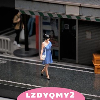 [Lzdyqmy2] ฟิกเกอร์เรซิ่น 2.9 ซม. สีฟ้า สําหรับตกแต่งบ้านตุ๊กตา