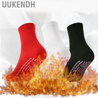 Uukendh Self Heating Socks Winter Breathable Washable Warm Keeping  for Men Women