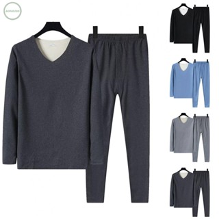 GORGEOUS~Men Winter Fleece Cotton Thermal Long Johns Top Bottom Underwear Soft Set